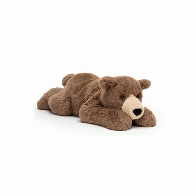 Jellycat Woody Lying Bear Australia | 478621BTX